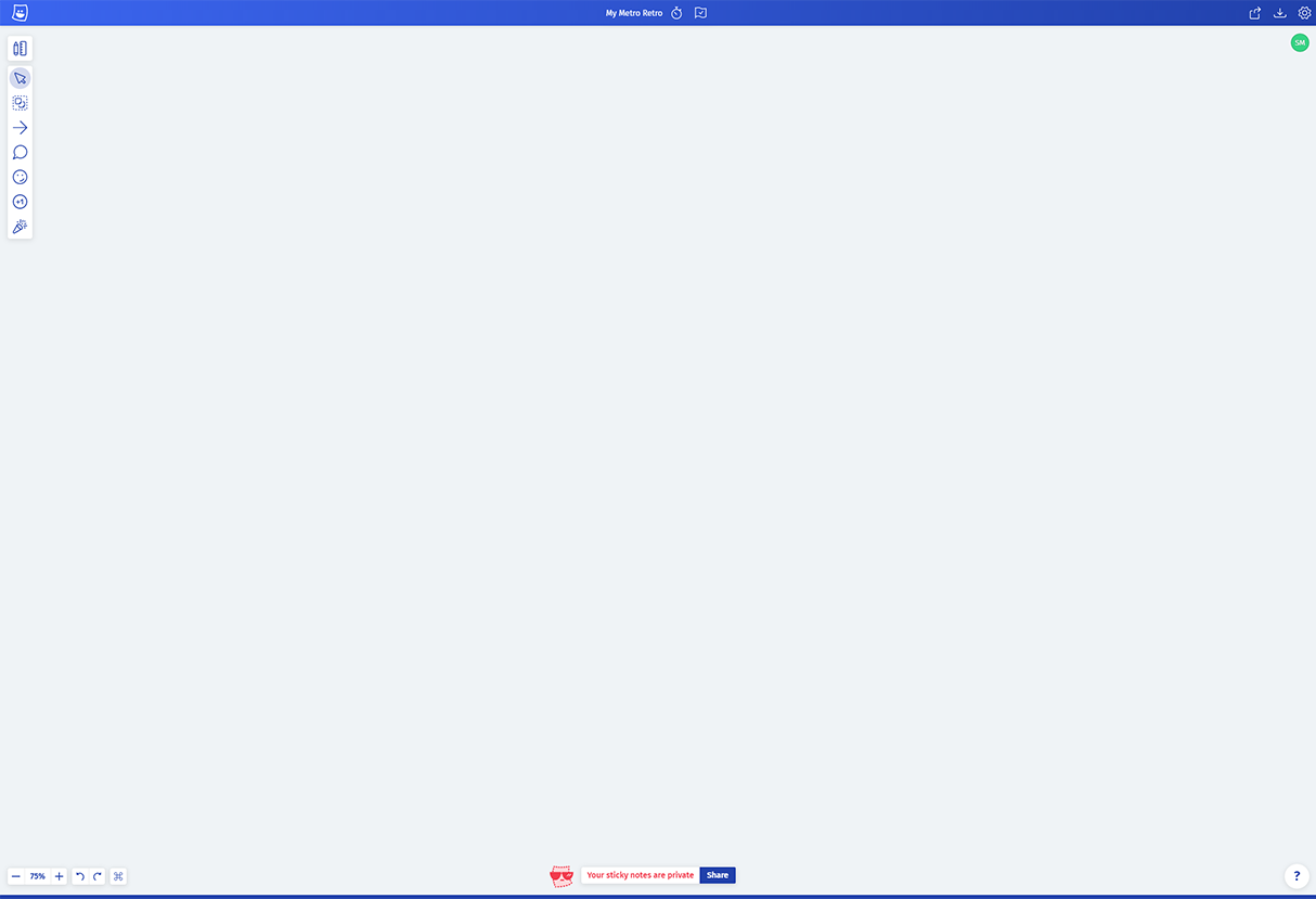 Blank Board Template | Metro Retro